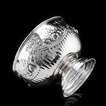 Load image into Gallery viewer, Antique Solid Silver Bowl with Victorian Decorations - Charles Stuart Harris 1895
