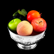 Load image into Gallery viewer, Antique Solid Silver Bowl with Victorian Decorations - Charles Stuart Harris 1895