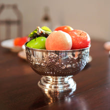 Load image into Gallery viewer, Antique Solid Silver Bowl with Victorian Decorations - Charles Stuart Harris 1895