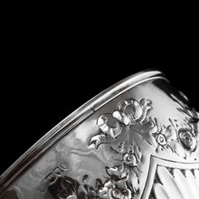 Load image into Gallery viewer, Antique Solid Silver Bowl with Victorian Decorations - Charles Stuart Harris 1895