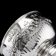 Load image into Gallery viewer, Antique Solid Silver Bowl with Victorian Decorations - Charles Stuart Harris 1895