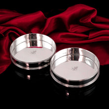 Load image into Gallery viewer, A Rare Pair of Antique Georgian Solid Silver Based Wine Coasters/Bottle Holders - William Allen 1798