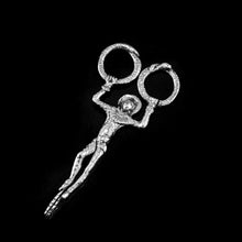 Load image into Gallery viewer, Antique Solid Silver Sugar Tongs/Nips Harlequin Figural Design - Berthold Muller 1901