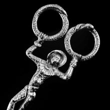 Load image into Gallery viewer, Antique Solid Silver Sugar Tongs/Nips Harlequin Figural Design - Berthold Muller 1901