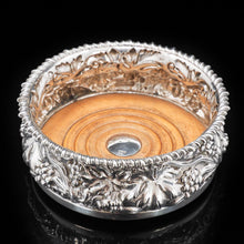 Load image into Gallery viewer, A Magnificent Solid Silver Wine Coaster - James Dixon & Sons Ltd 1901 - Artisan Antiques