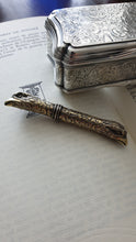 Load image into Gallery viewer, Antique Solid Silver Gilt Eagle&#39;s Head Etui Needle Case - 19th c.
