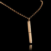 Load image into Gallery viewer, Vintage 9ct Solid Gold Cigar/Cigarette Pick Drill with Engine Turned Decorations - Asprey &amp; Co Ltd
