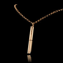 Load image into Gallery viewer, Vintage 9ct Solid Gold Cigar/Cigarette Pick Drill with Engine Turned Decorations - Asprey &amp; Co Ltd
