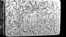 Load image into Gallery viewer, Antique Silver Snuff Box - Marvellous Hunting Forest Scene Engraving, Charles Rawlings &amp; William Summers 1837
