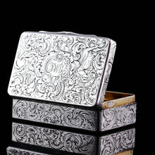Load image into Gallery viewer, Antique Silver Snuff Box - Marvellous Hunting Forest Scene Engraving, Charles Rawlings &amp; William Summers 1837
