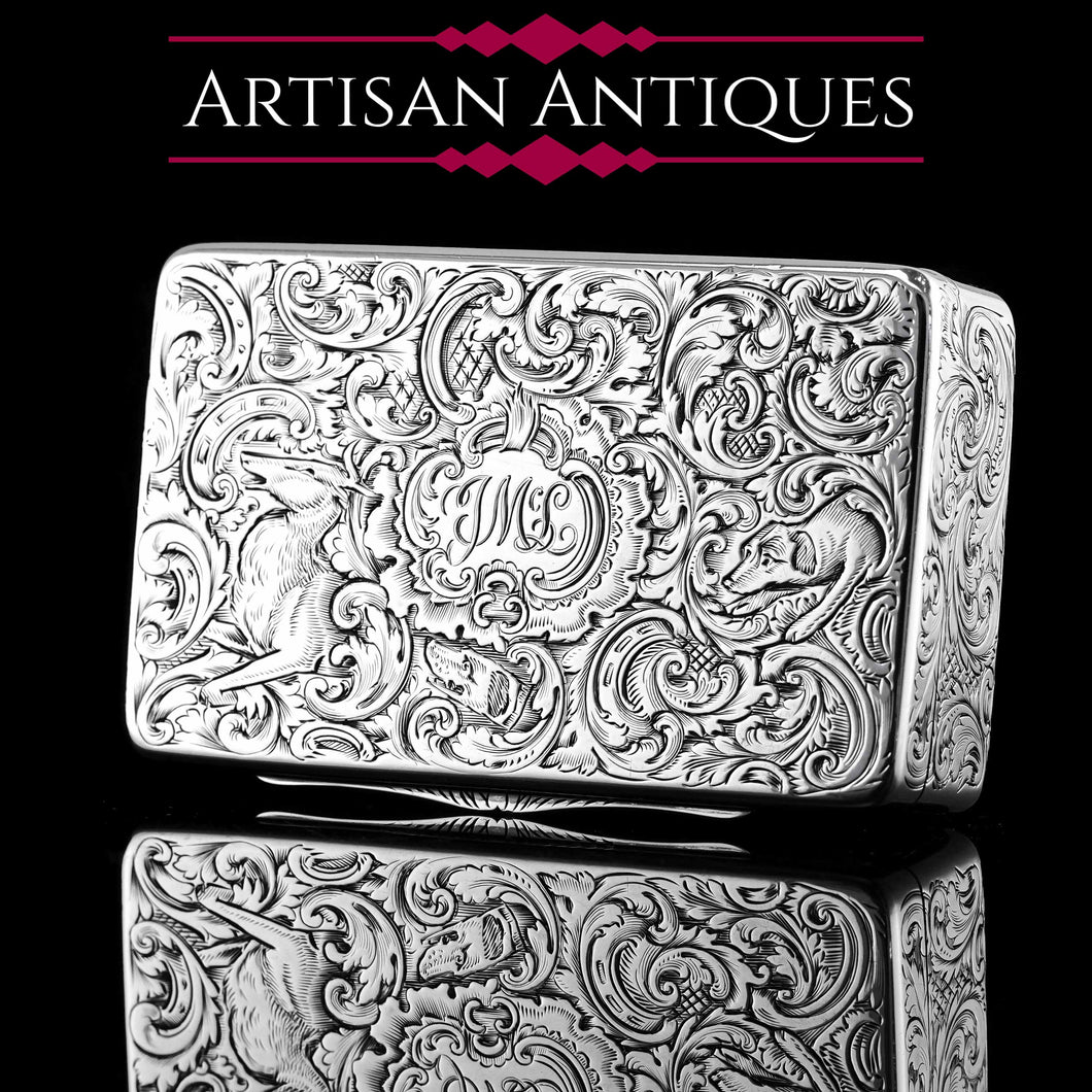 Antique Silver Snuff Box 