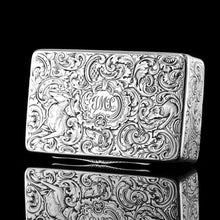 Load image into Gallery viewer, Antique Silver Snuff Box - Marvellous Hunting Forest Scene Engraving, Charles Rawlings &amp; William Summers 1837
