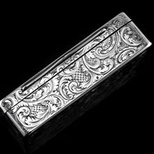 Load image into Gallery viewer, Antique Silver Snuff Box - Marvellous Hunting Forest Scene Engraving, Charles Rawlings &amp; William Summers 1837
