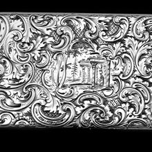 Load image into Gallery viewer, Antique Silver Snuff Box - Marvellous Hunting Forest Scene Engraving, Charles Rawlings &amp; William Summers 1837
