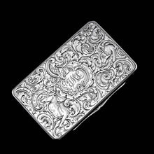 Load image into Gallery viewer, Antique Silver Snuff Box - Marvellous Hunting Forest Scene Engraving, Charles Rawlings &amp; William Summers 1837
