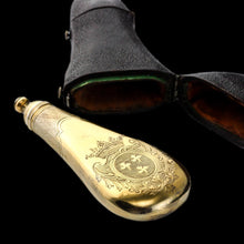 Load image into Gallery viewer, Antique Silver Gilt Scent Flask/Perfume Bottle with Coronet Engraving - c.1690 - Artisan Antiques
