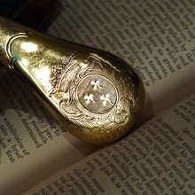 Load image into Gallery viewer, Antique Silver Gilt Scent Flask/Perfume Bottle with Coronet Engraving - c.1690 - Artisan Antiques
