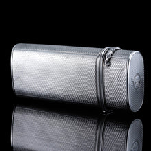 Load image into Gallery viewer, Antique Georgian Solid Silver Cigar/Cheroot Case Engine Turned - Edward Edwards 1836
