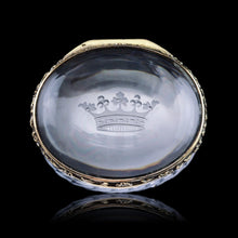 Load image into Gallery viewer, Antique Silver Gilt Mounted Crystal Box - French 19th Century - Artisan Antiques
