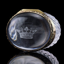 Load image into Gallery viewer, Antique Silver Gilt Mounted Crystal Box - French 19th Century - Artisan Antiques
