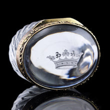 Load image into Gallery viewer, Antique Silver Gilt Mounted Crystal Box - French 19th Century - Artisan Antiques
