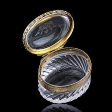 Load image into Gallery viewer, Antique Silver Gilt Mounted Crystal Box - French 19th Century - Artisan Antiques
