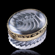 Load image into Gallery viewer, Antique Silver Gilt Mounted Crystal Box - French 19th Century - Artisan Antiques

