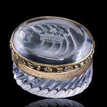 Load image into Gallery viewer, Antique Silver Gilt Mounted Crystal Box - French 19th Century - Artisan Antiques
