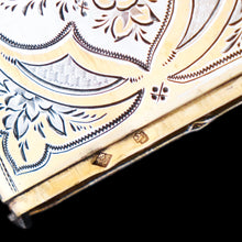 Load image into Gallery viewer, Antique French Solid Silver Parcel Gilt Cigarette Case with Engraved Scenes - 19th c.
