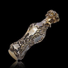 Load image into Gallery viewer, Antique French Parcel-Gilt Silver Scent Bottle/Flask with Ornate Decorations - 19th c.
