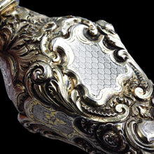 Load image into Gallery viewer, Antique French Parcel-Gilt Silver Scent Bottle/Flask with Ornate Decorations - 19th c.
