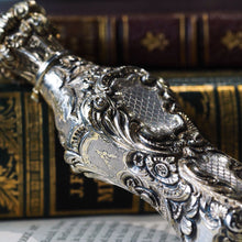 Load image into Gallery viewer, Antique French Parcel-Gilt Silver Scent Bottle/Flask with Ornate Decorations - 19th c.
