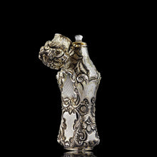 Load image into Gallery viewer, Antique French Parcel-Gilt Silver Scent Bottle/Flask with Ornate Decorations - 19th c.
