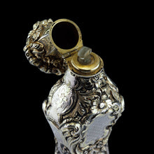 Load image into Gallery viewer, Antique French Parcel-Gilt Silver Scent Bottle/Flask with Ornate Decorations - 19th c.
