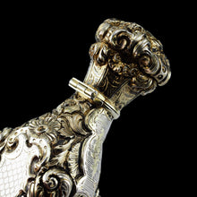 Load image into Gallery viewer, Antique French Parcel-Gilt Silver Scent Bottle/Flask with Ornate Decorations - 19th c.
