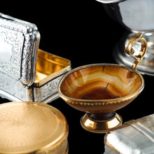 Load image into Gallery viewer, Antique French Silver Gilt Mounted Agate Cup/Pitcher - 19th Century
