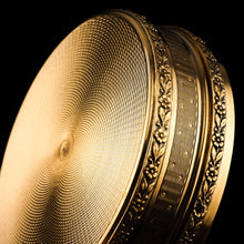 Load image into Gallery viewer, Antique Frenchy Solid Silver Gilt Vermeil Circular Box - c.1900
