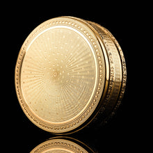 Load image into Gallery viewer, Antique Frenchy Solid Silver Gilt Vermeil Circular Box - c.1900
