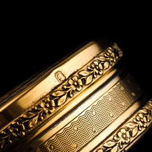 Load image into Gallery viewer, Antique Frenchy Solid Silver Gilt Vermeil Circular Box - c.1900

