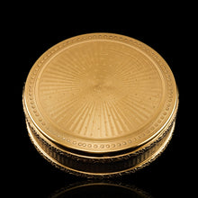 Load image into Gallery viewer, Antique Frenchy Solid Silver Gilt Vermeil Circular Box - c.1900
