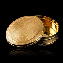 Load image into Gallery viewer, Antique Frenchy Solid Silver Gilt Vermeil Circular Box - c.1900

