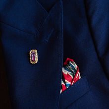 Load image into Gallery viewer, Antique Georgian 15ct Gold Amethyst Stick Pin/Tie Pin/Brooch - c.1810
