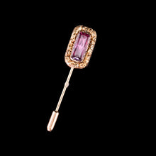 Load image into Gallery viewer, Antique Georgian 15ct Gold Amethyst Stick Pin/Tie Pin/Brooch - c.1810
