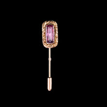 Load image into Gallery viewer, Antique Georgian 15ct Gold Amethyst Stick Pin/Tie Pin/Brooch - c.1810
