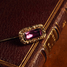 Load image into Gallery viewer, Antique Georgian 15ct Gold Amethyst Stick Pin/Tie Pin/Brooch - c.1810
