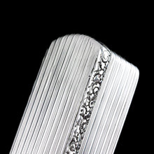 Load image into Gallery viewer, Antique Georgian Solid Silver Snuff Box Oblong Shape with Reeded Lines - Charles Rawlings 1818
