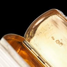 Load image into Gallery viewer, Antique Georgian Solid Silver Snuff Box Oblong Shape with Reeded Lines - Charles Rawlings 1818
