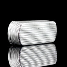 Load image into Gallery viewer, Antique Georgian Solid Silver Snuff Box Oblong Shape with Reeded Lines - Charles Rawlings 1818
