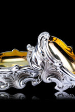 Load image into Gallery viewer, Antique Georgian Solid Silver Salt Cellars Rococo Revival Design - London 1834
