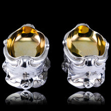 Load image into Gallery viewer, Antique Georgian Solid Silver Salt Cellars Rococo Revival Design - London 1834
